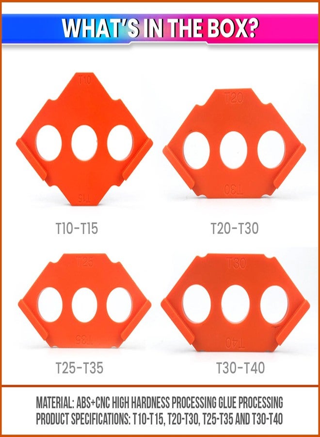 amiciTools 4-in-1 Router Template Set | T10-T15, T20-T30, T25-T35, T30-T40 Corner Trimming Jig | ABS CNC Woodworking Router Guide for Trimming, Shaping & Precision Fillet Cuts - Image 5